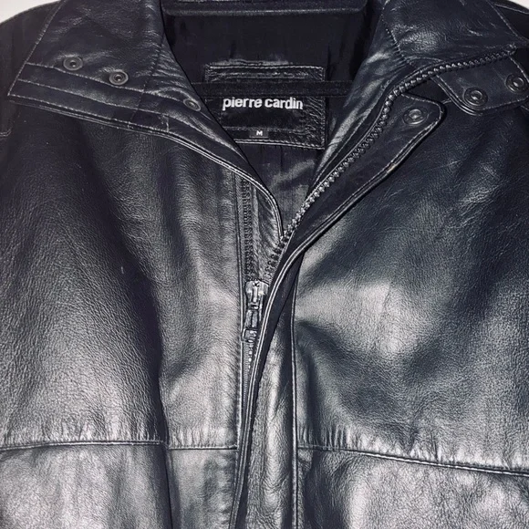Vintage Pierre Cardin Midnight Black Bomber Jacket